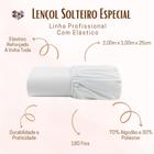 Kit 04 Lençois Com Elástico Solteiro Especial 2,00m X 1,00m X 25cm - EFFRONTE / CASA COM AMOR