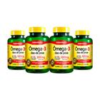 Kit 04 Omega 3 Oleo De Peixe 120 Capsulas 1000Mg Maxinutri