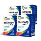 Kit 04 Polivitamínico de A a Z Nutricaps 60 Caps Maxinutri