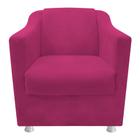 kit 04 Poltronas Decorativas Babel Sala de Estar Recepção Suede Pink - KDAcanto Móveis