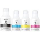 Kit 04 Refil de Tintas Canon GI 16 para GX7010, GX6010 e GX5010 - Can0n