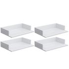 Kit 04 Suportes Suspensos Para Micro-ondas Forno 60x40 cm Class L03 Branco - Lyam Decor