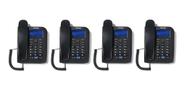 Kit 04 Telefones Com Fio Identif. Chamada Tc 60 Id Intelbras