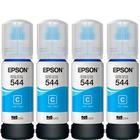 Kit 04 Tinta Original T544 L3150 L3250 L3210 Ciano