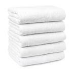 Kit 04 Toalha Banho Branca Teka Linha Profissional Hotel Clinica Spa