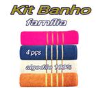 Kit 04 Toalha dubai Banho Fofa Grande Felpuda Jogo Toalha de banho rosto treino