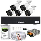 Kit 05 Cameras Full Color DVR STAND ALONE 8Ch 1008-C INTELBRAS