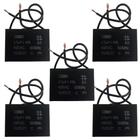 Kit 05 capacitor polipropileno 4,75x450v - quadrado cbb61