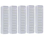 Kit 05 Luminária Luz de Emergência LEA 30 Leds Intelbras Autônoma Recarregável bivolt