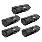 Kit 05 Toner Compatível 105A W1105 W1105A Para 107A Com Chip