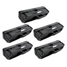 Kit 05 Toner Compatível 105A W1105 W1105A Para 107A Sem Chip