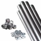 Kit 05 Un Barra Roscada Inox 3/8 50 Porca 50 Arruela UNC - TOURO