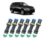 Kit 06 Bico Injetor De Gasolina Outlander 3.0 V6 24v 14...