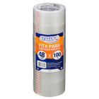 Kit 06 Fita Adesiva de Empacotamento Transparente 48mmx100m BRW