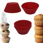 Kit 06 Formas De Silicone Para Mini Cupcake Bolo Muffin 70Ml