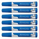 Kit 06 Marcadores para Quadro Branco FABER-CASTELL Azul