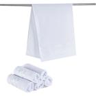 Kit 06 Toalhas de Academia Fitness Super Absorvente Hipoalergenica BRANCO