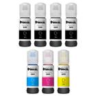 Kit 07 Refil de Tinta compatível T544 para impressora Ecotank Epson L5590