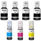 Kit 07 refil de tintas T504 Compatível para Epson Ecotank L4150, L4160 - Bulk Ink Do Brasil