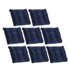 Kit 08 Almofada Para Poltrona Costela com Enchimento Tecido Sintético Azul Marinho - Ahazzo Móveis