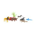 Kit 08 Animais Selvagens Floresta Brinquedo Infantil