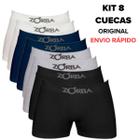 Kit 08 Cuecas Boxer Zorba Sem Costura