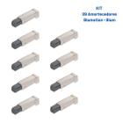 Kit 09 Blumotion Integrado Dobradiça Clip Reta 973a0500 Blum