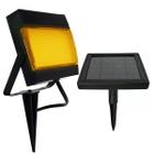 Kit 1/2/3 Refletor Solar Jardim Super Led 200x Mais Forte Verde Amarelo Branco Verde Parede Gramado Spot Luminária - ECOFORCE