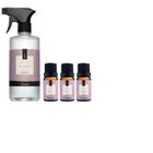 Kit 1 Água Perfumada Spray 500 ml E 3 Essências De Lavanda Via Aroma Original