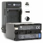 Kit 1 Bateria NP-F950/960/970 + carregador para câmera digital e filmadora Sony BC-V615 CCD-SC5 CCD-SC55 CCD-SC65 CCD-TR1, CCD-TR200 CCD-TR215 CCD-TR3