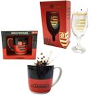 Kit 1 Caneca Porcelana 300Ml Café + 1 Taça Windsor 330Ml - Brasfoot