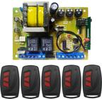 Kit - 1 Central De Comando Ga + 05 Ctrls Code Learning 6003 - Idealse