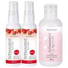 Kit 1 Creme Clareador para Axilas e Virilhas Intimament + 2 Desodorante Intimament Mulher Morango