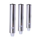 Kit 1 Dispenser Redondo 200ml Inox + 1 Dispenser Redondo 300ml Inox + 1 Dispenser Redondo 400ml Inox