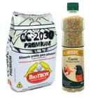 Kit 1 Farinhada CC2030 Premium 1kg + 1 Ração Extrusada Alcon Eco Club Curió 325g para Pássaros