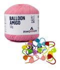 Kit 1 Fio Balloon Amigo - Pingouin + 10 unidades de marcadores de ponto cadeado