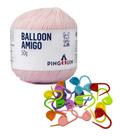 Kit 1 Fio Balloon Amigo - Pingouin + 10 unidades de marcadores de ponto cadeado