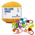 Kit 1 Fio Balloon Amigo - Pingouin + 10 unidades de marcadores de ponto cadeado