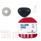 Kit 1 Fio Balloon Amigo - Pingouin + Focinho preto com trava de segurança 12 mm - Círculo