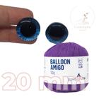 Kit 1 Fio Balloon Amigo - Pingouin + Olhos com glitter azul 20 mm