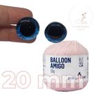 Kit 1 Fio Balloon Amigo - Pingouin + Olhos com glitter azul 20 mm