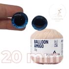 Kit 1 Fio Balloon Amigo - Pingouin + Olhos com glitter azul 20 mm