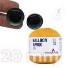 Kit 1 Fio Balloon Amigo - Pingouin + Olhos com glitter verde 20 mm