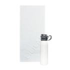 Kit 1 Garrafa Squeeze Inox 650ml Água + 1 Toalha Fitness 29x70cm 100% Algodão