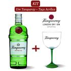 Kit 1 Gin Tanqueray London Dry 750ml com 1 Taça Acrílica Personalizada Tanqueray