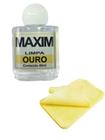 Kit 1 Limpa Jóias Ouro Puro 18K MaxIm 40ml +1 Flanela Mágica Original