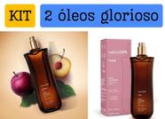 Kit 1 Óleo glorioso Rosé + 1 Óleo glorioso ameixa - Vegano pele aspecto iluminado - Mais vendido