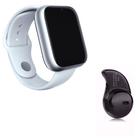 Kit 1 Relógio Smartwatch Z6 Branco + 1 Mini Fone Preto - SMART BRACELET