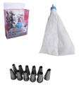 Kit 1 Saco Decorador Confeiteiro com 12 Bicos Inox para Bolo e Cup Cake