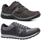 Kit 1 Sapatenis 1 Tenis Casual Masculino Super Confortavel New Fox